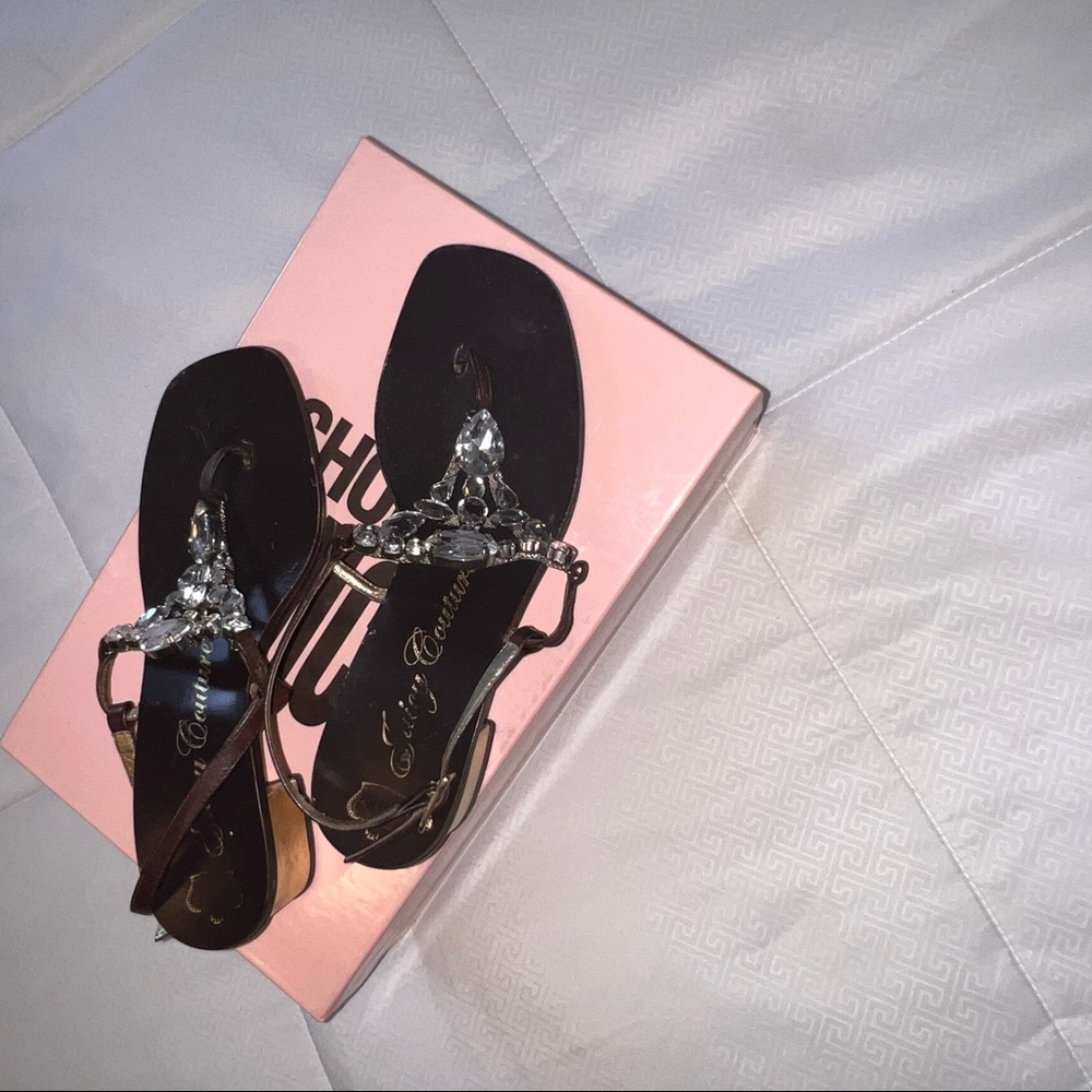 Juicy Couture jeweled sandals